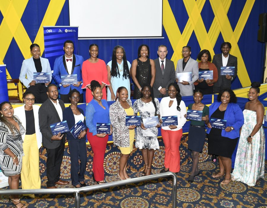 JET Project Cohort 1 graduates show-off their certificates post event alongside supporting partners, trainers and organizing team.