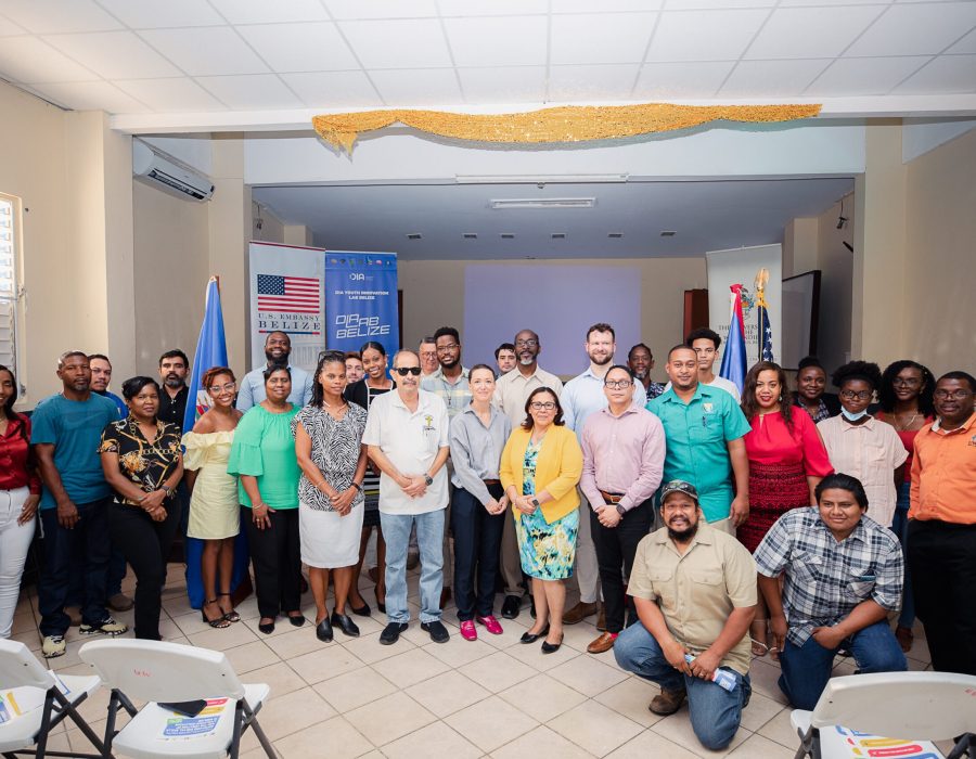 At the Closing Event of the DIA Lab Belize